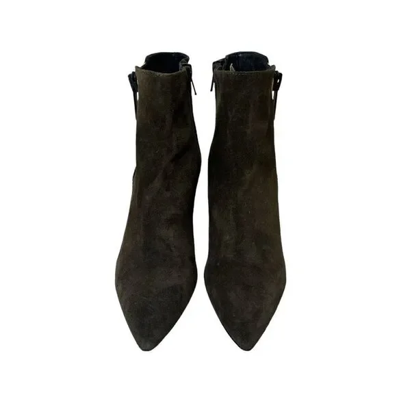 VERONICA BEARD Military Roxie Suede Boot in Brown - Picture 3 of 11